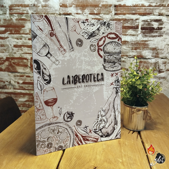 Logotipo para el restaurante <b>La Iberoteca</b>, Barberà del Vallès. Barcerlona