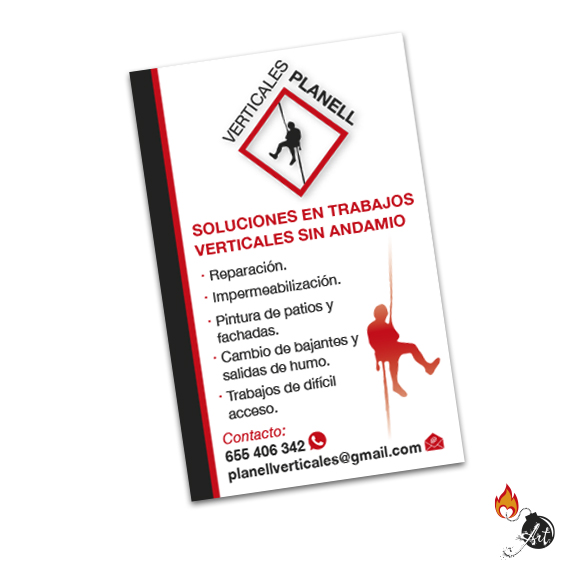 Logotipo para una empresa dedicada a las reformas de difícil acceso. Ubicada en Barcelona.