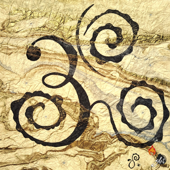 Ilustración del símbolo om.