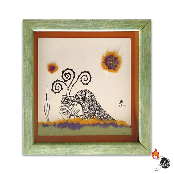 Ilustración de una concha marina.